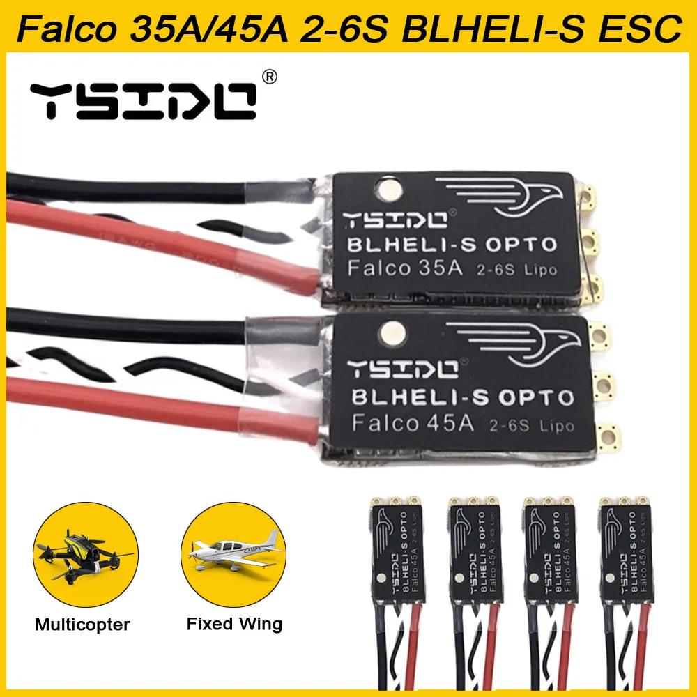 YSIDO Falco 귯ø  Ʈѷ, п LED  , DSHOT125, 300/600, 35A, 45A, BLHeli_S ESC 2-6S Lipo